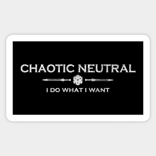 D20 Roleplay Alignments - Chaotic Neutral Sticker